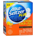 Alka-Seltzer Plus Severe Cold and Flu Citrus 20 Effervescent Tablets 