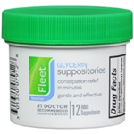 Fleet Glycerin Suppositories 12 Adult Size 