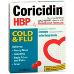 Coricidin Cold and Flu HBP 10 Tablets 