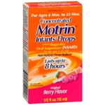 Motrin Concentrated Infants' Drops for Ages 6-23 Months Berry Flavor 0.5 fl oz 