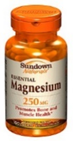 Sundown Naturals Magnesium 250 mg 100 Caplets 