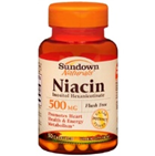 Sundown Naturals Niacin 500 mg 50 Capsules 