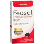 FEOSOL FERROUS SULFATE IRON 120 TABLETS