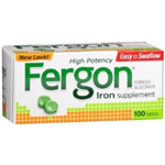 FERGON IRON SUPPLEMENT 100 TABLETS