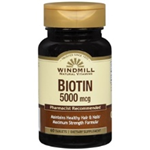 WINDMILL BIOTIN 5000 MCG 60 TABLETS