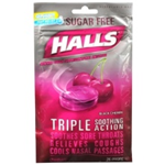 Halls Black Cherry Sugar Free Cough Suppressant 25 drops 