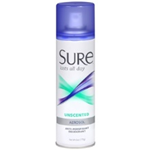 Sure Unscented Aerosol Anti-perspirant 6 oz 