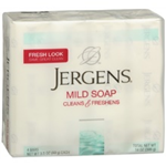 Jergens Mild Soap 4- 3.5 oz bars