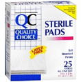 QC STERILE PADS 