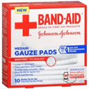 BAND-AID MEDIUM GAUZE PADS