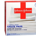 BAND-AID LARGE GAUZE PADS (25)