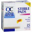 QC STERILE PADS 