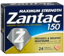 ZANTAC PREVENTS &RELIEVES HEARTBURN 24 TABLETS