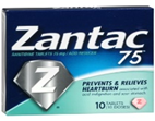 ZANTAC PREVENTS &RELIEVES HEARTBURN 10 TABLETS