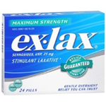 Ex-Lax Stimulant Laxative Maximum Strength 24 pills 